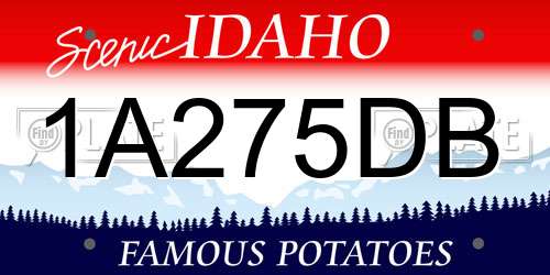 1A275DB Idaho License Plate