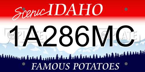 1A286MC Idaho License Plate