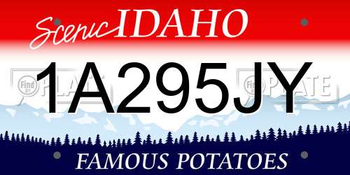 1A295JY Idaho License Plate