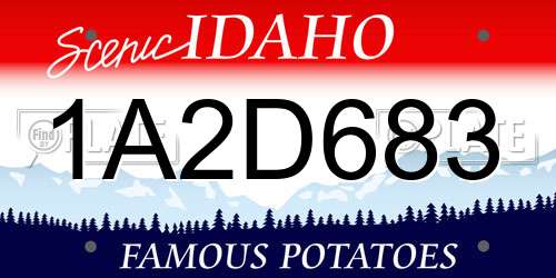 1A2D683 Idaho License Plate