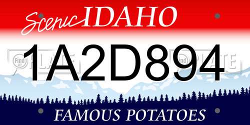 1A2D894 Idaho License Plate