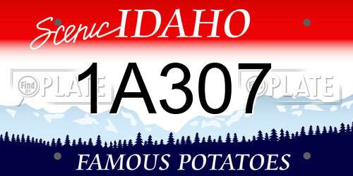 1A307 Idaho License Plate