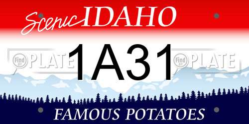 1A31 Idaho License Plate