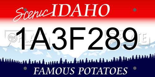 1A3F289 Idaho License Plate