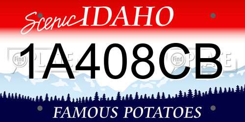 1A408CB Idaho License Plate