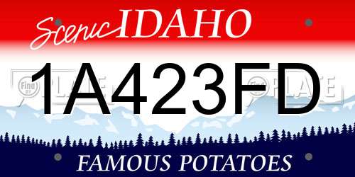 1A423FD Idaho License Plate