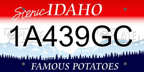 1A439GC Idaho License Plate