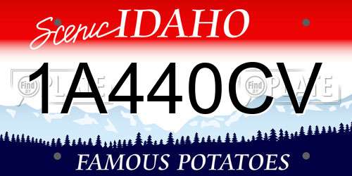 1A440CV Idaho License Plate