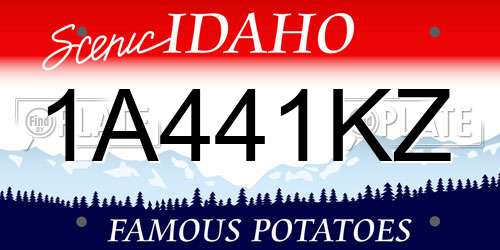 1A441KZ Idaho License Plate