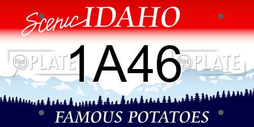 1A46 Idaho License Plate
