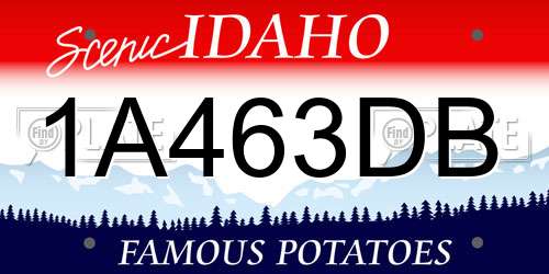 1A463DB Idaho License Plate
