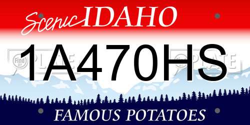 1A470HS Idaho License Plate