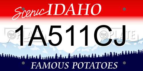 1A511CJ Idaho License Plate