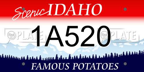 1A520 Idaho License Plate