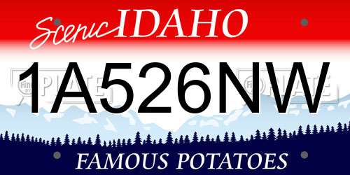 1A526NW Idaho License Plate