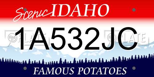 1A532JC Idaho License Plate