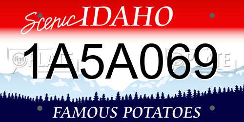 1A5A069 Idaho License Plate