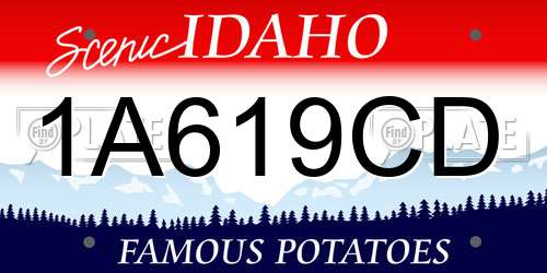 1A619CD Idaho License Plate