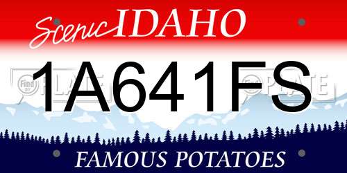 1A641FS Idaho License Plate