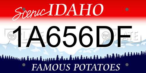 1A656DF Idaho License Plate