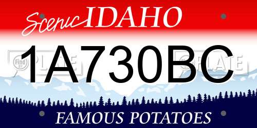 1A730BC Idaho License Plate