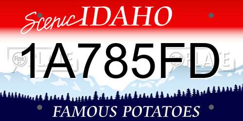 1A785FD Idaho License Plate
