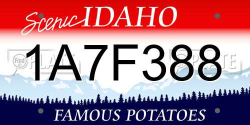 1A7F388 Idaho License Plate