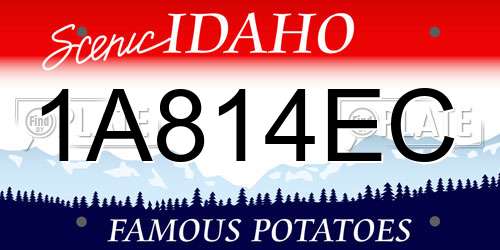 1A814EC Idaho License Plate
