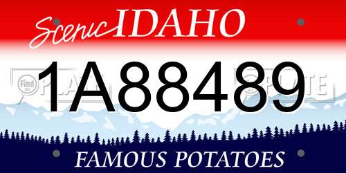 1A88489 Idaho License Plate