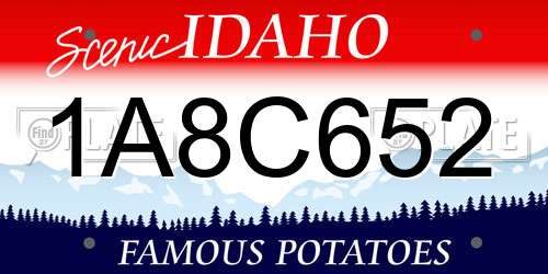 1A8C652 Idaho License Plate
