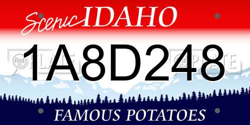 1A8D248 Idaho License Plate