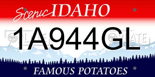 1A944GL Idaho License Plate