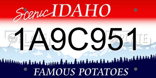 1A9C951 Idaho License Plate
