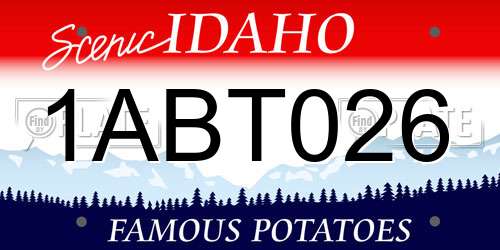 1ABT026 Idaho License Plate