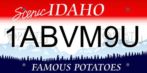1ABVM9U Idaho License Plate