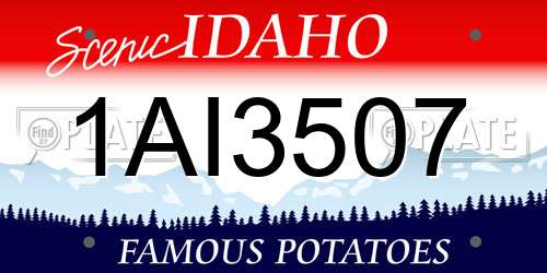 1AI3507 Idaho License Plate