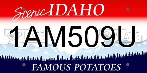1AM509U Idaho License Plate