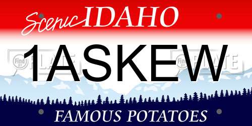 1ASKEW Idaho License Plate
