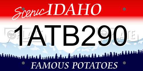 1ATB290 Idaho License Plate