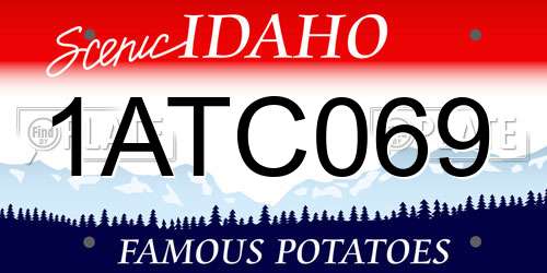 1ATC069 Idaho License Plate