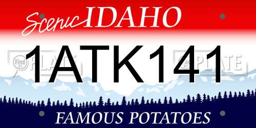 1ATK141 Idaho License Plate