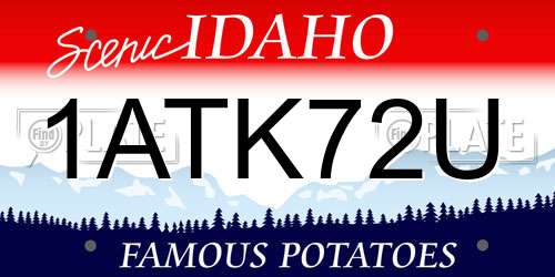 1ATK72U Idaho License Plate