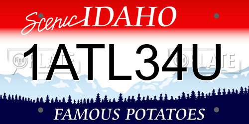 1ATL34U Idaho License Plate