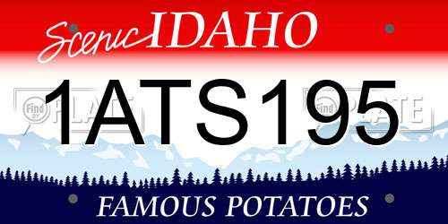 1ATS195 Idaho License Plate