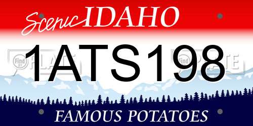 1ATS198 Idaho License Plate