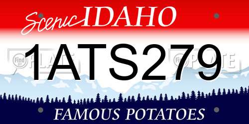 1ATS279 Idaho License Plate