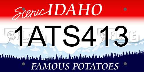 1ATS413 Idaho License Plate