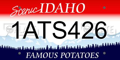 1ATS426 Idaho License Plate