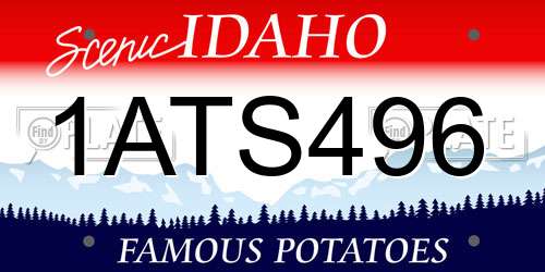 1ATS496 Idaho License Plate