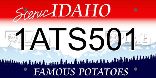 1ATS501 Idaho License Plate